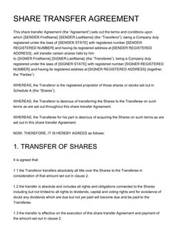Partnership Transfer Agreement Template PDF Template